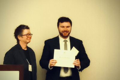 Michael Freeman wins Presidential Award for Outstanding Graduate Student Presentation