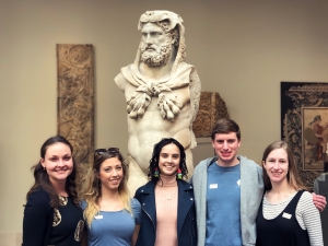 Heracles and the class of Greek 332 at the Metropolitan Museum of Art in NYC 