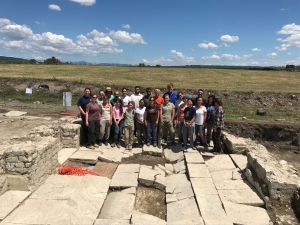Professor Forte's Fieldwork Team in Vulci