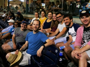 In what has started to become a semester-opening tradition, a bunch of classics graduate students spent a relaxing evening together at the ballpark watching the Durham Bulls. 