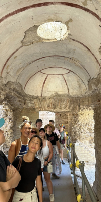 Group at Hadrian's Villa