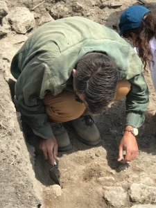 Excavating a public building along the decumanus of Vulci 